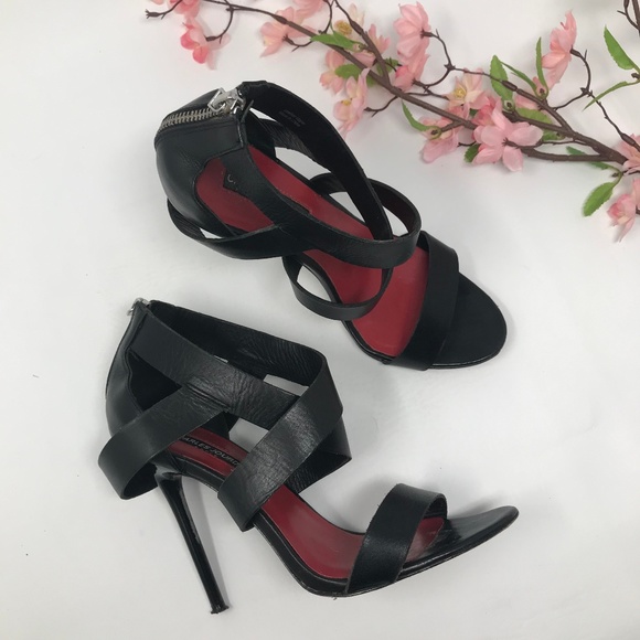 Charles Jourdan Shoes - Charles Jourdan Black Leather Zipped Pumps 6.5 M